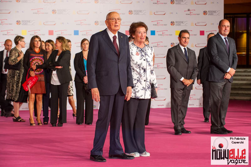 Il Presidente Giorgio Napolitano e la signora Clio