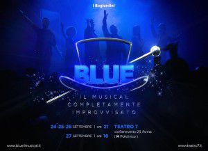 Locandina di BLUE il musical improvvisato de I Bugiardini