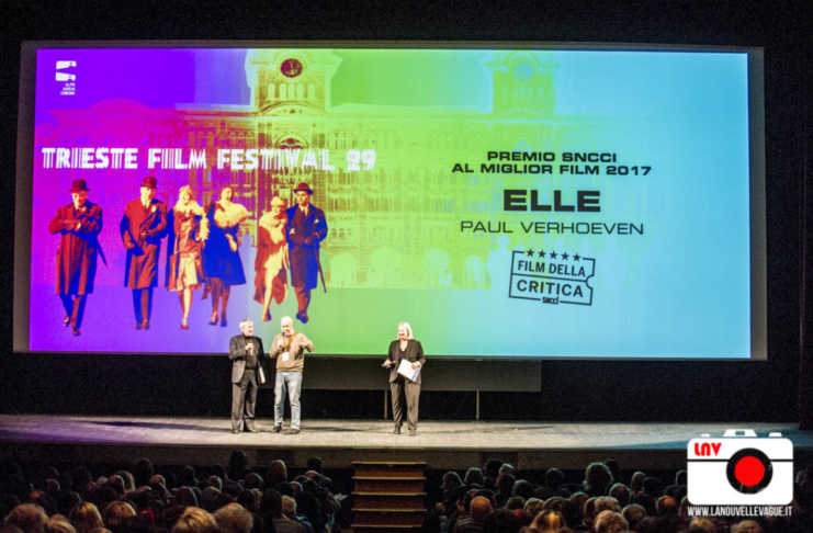Trieste Film Festival 2018 : l'inaugurazione del 22 gennaio al Politeama Rossetti - Elle di Paul Verhoeven vince il Premio SNCCI